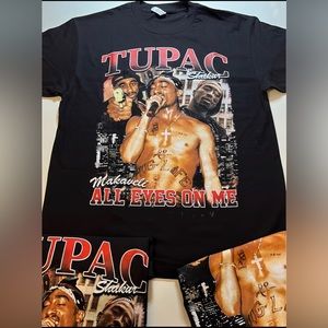 SOLD OUT!! TUPAC SHAKUR Makaveli ALL EYES ON ME BLACK T-SHIRT